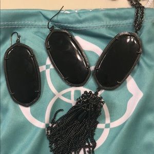 Kendra Scott necklace with matching earrings